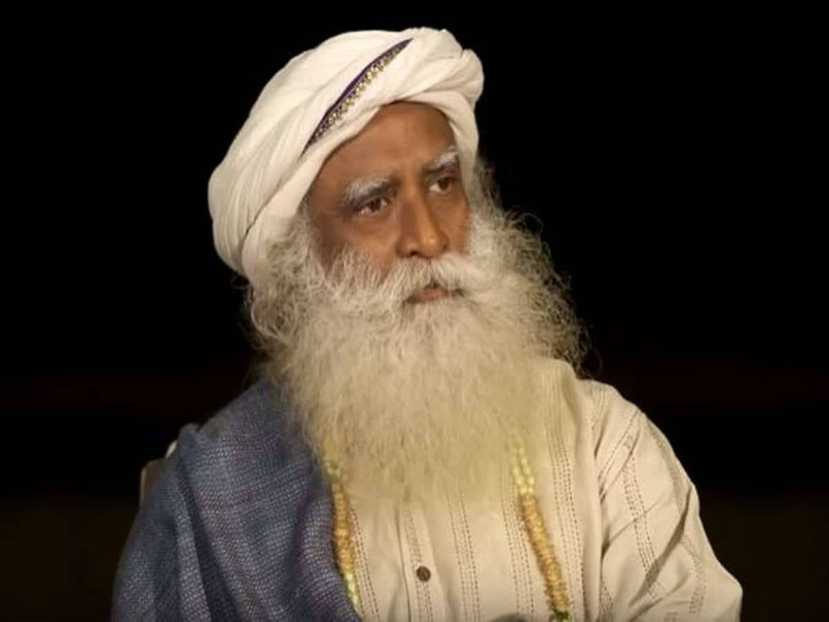 Sadhguru Looking To The Side Background