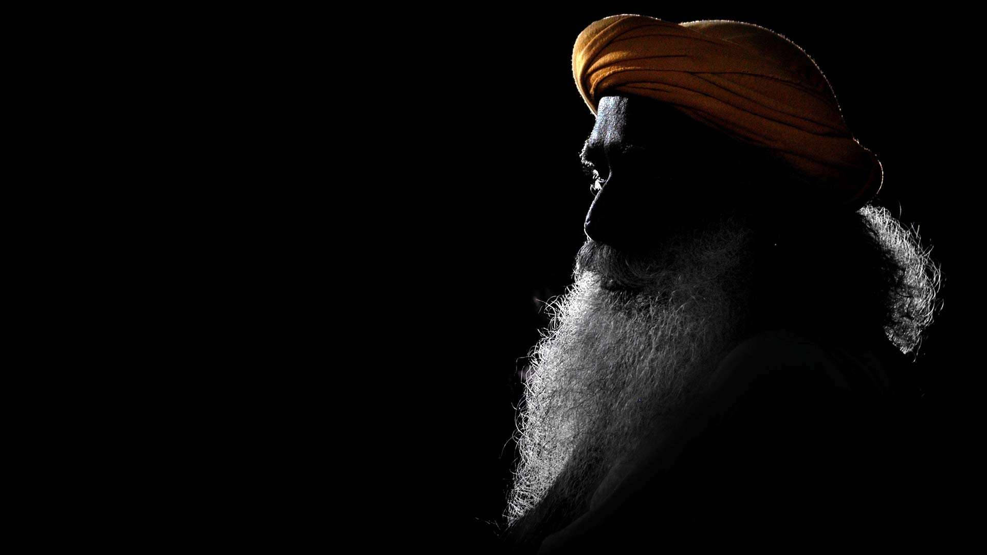 Sadhguru Silhouette Background