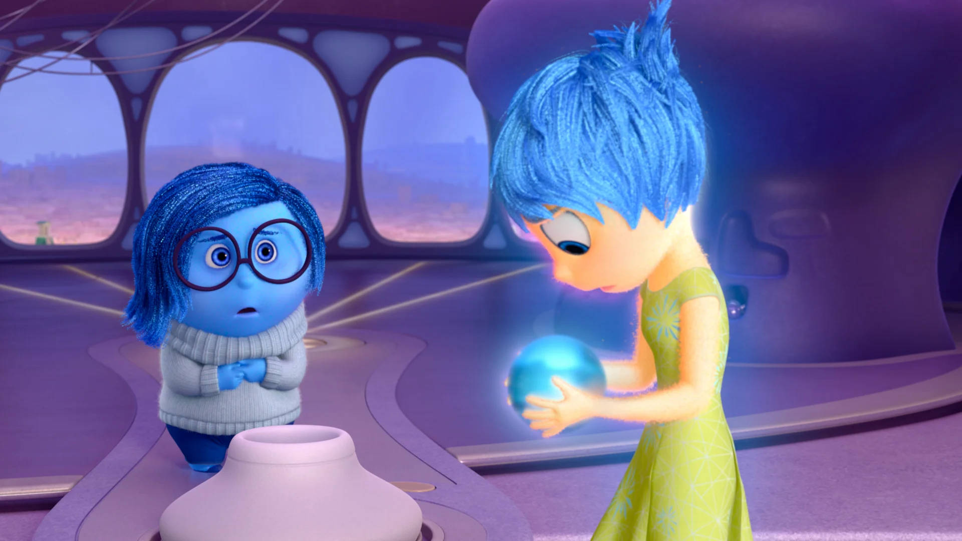 Sadness Inside Out And Joy Background