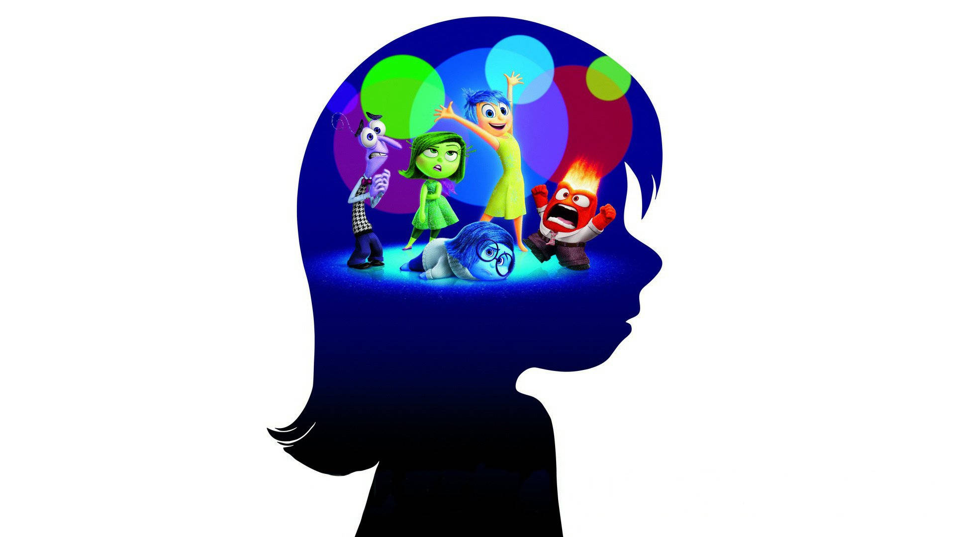 Sadness Inside Out Kid's Brain Background