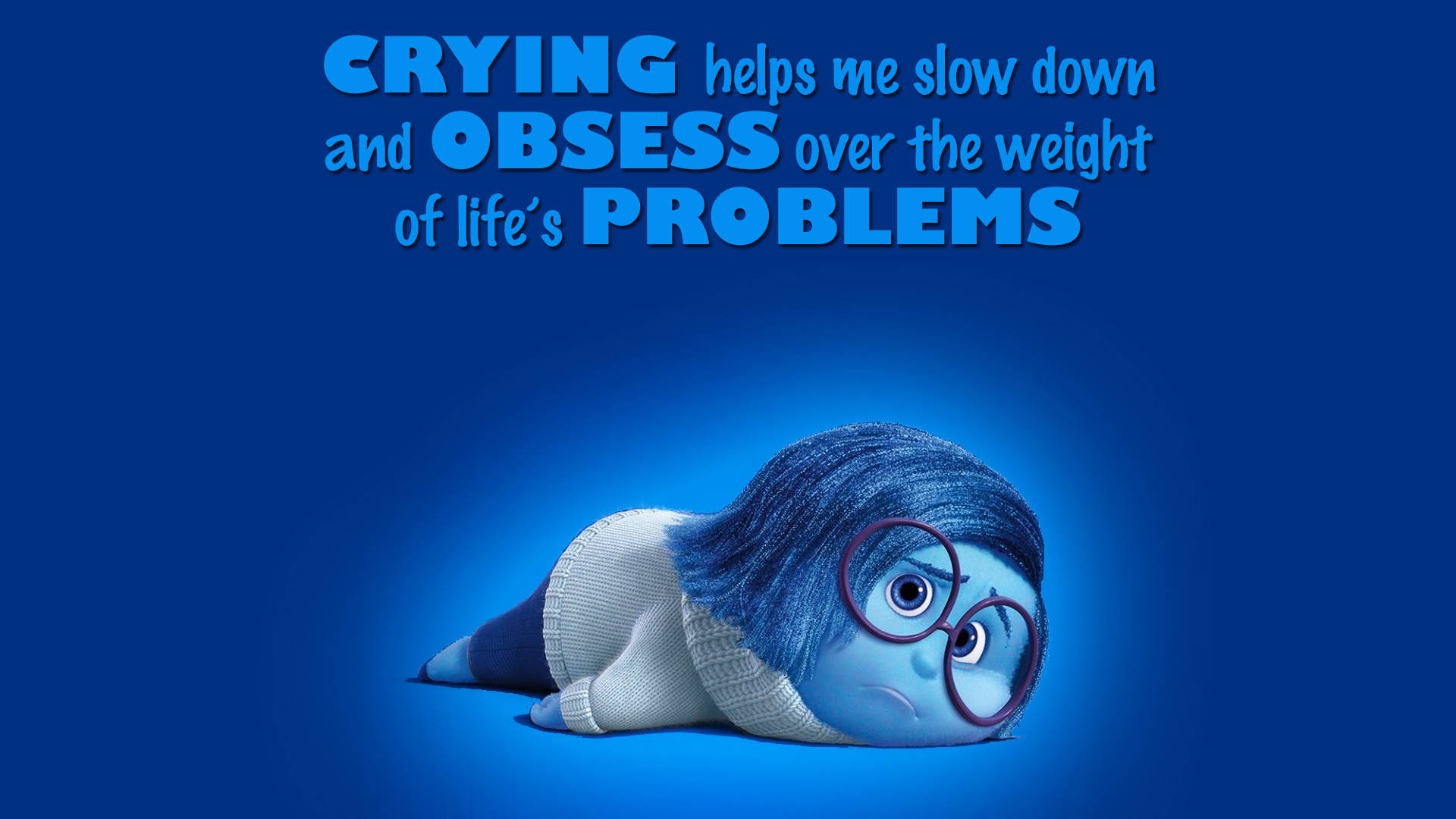 Sadness Inside Out Quotation Background