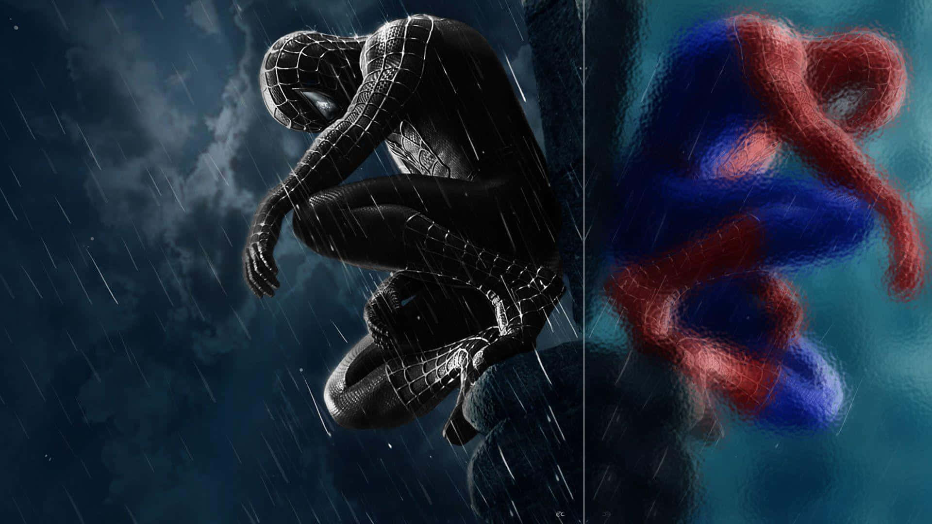 Sadness Reflection Of Spider Man Background