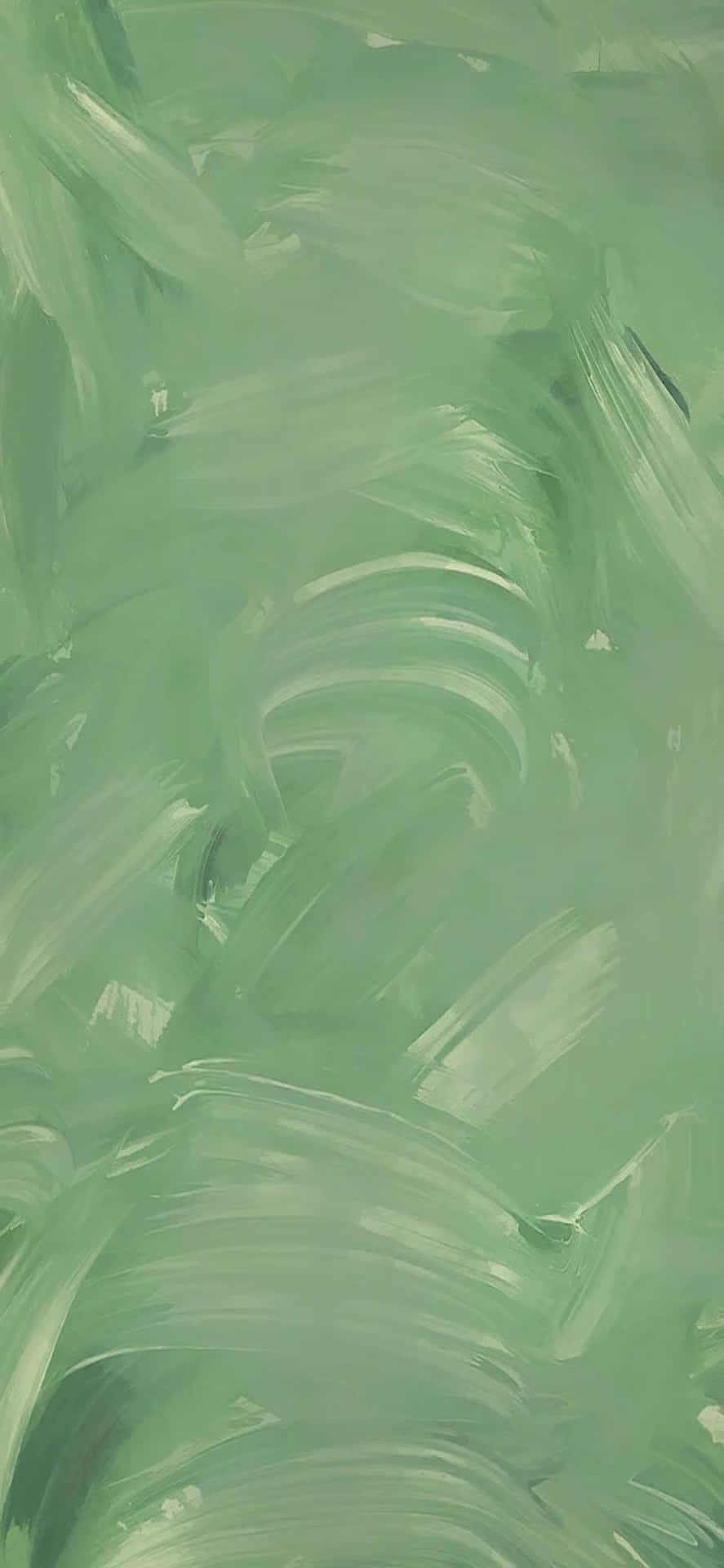 Sage Aesthetic And Paint Strokes Background