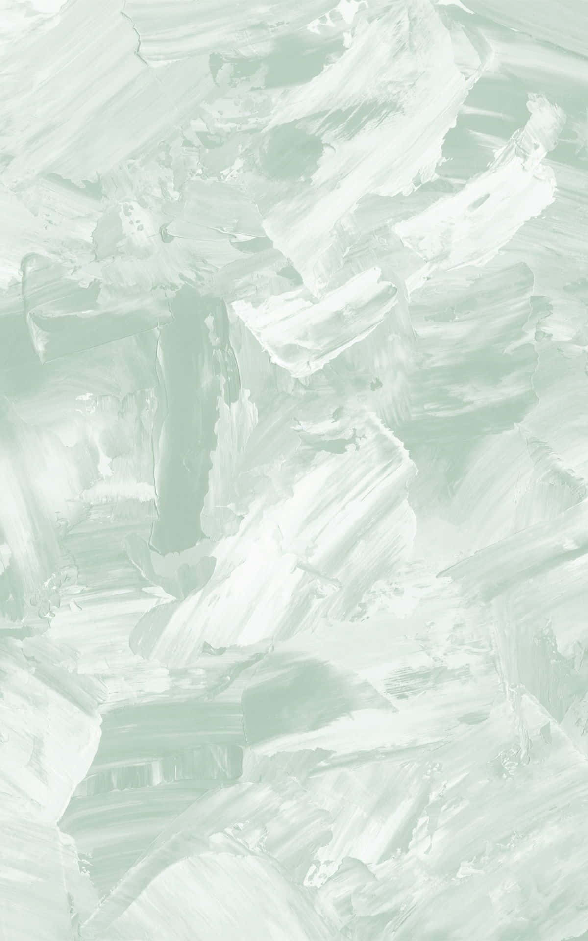 Sage Aesthetic White Paint Strokes Background