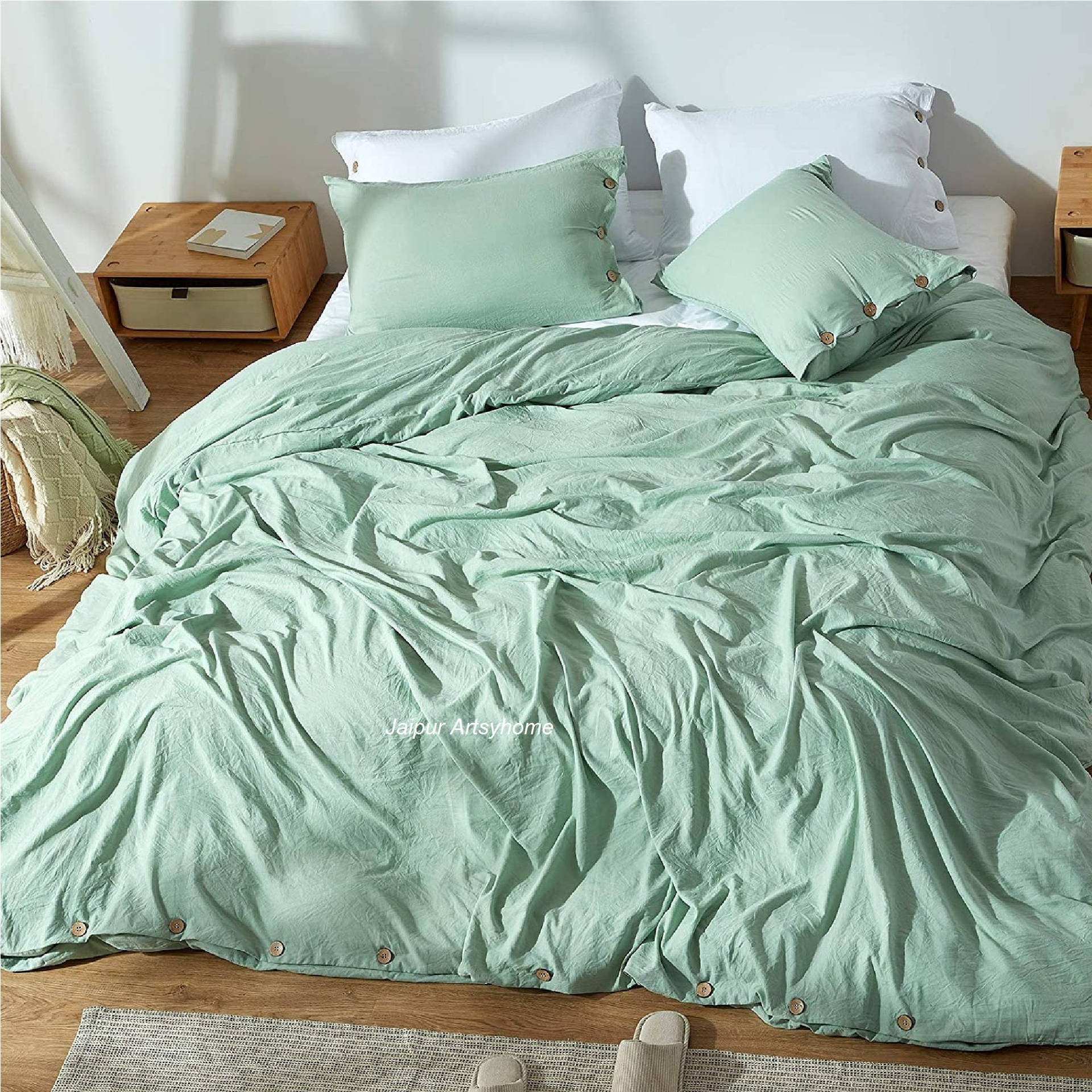 Sage Green Aesthetic Mattress Background