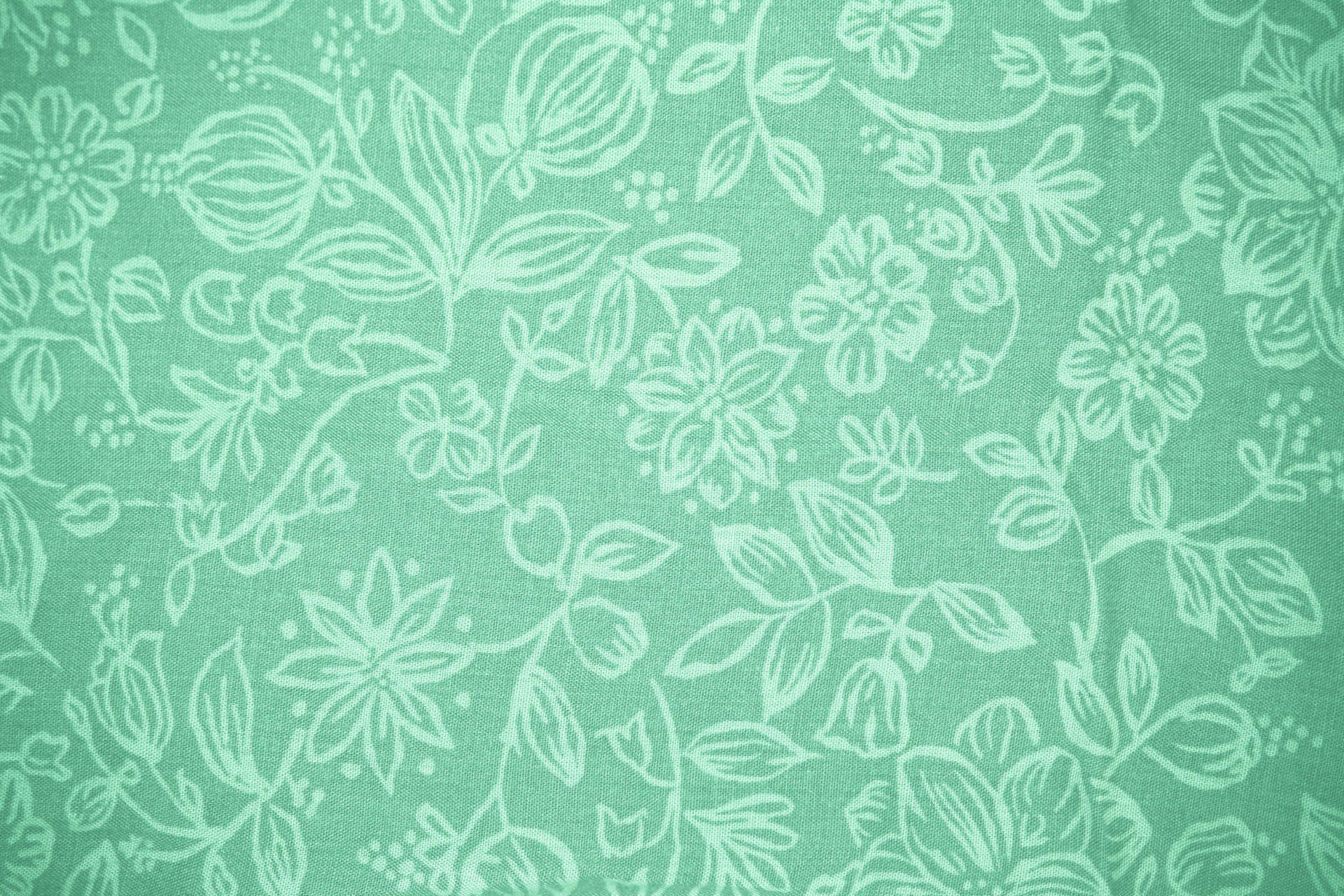 Sage Green Floral Textile Background