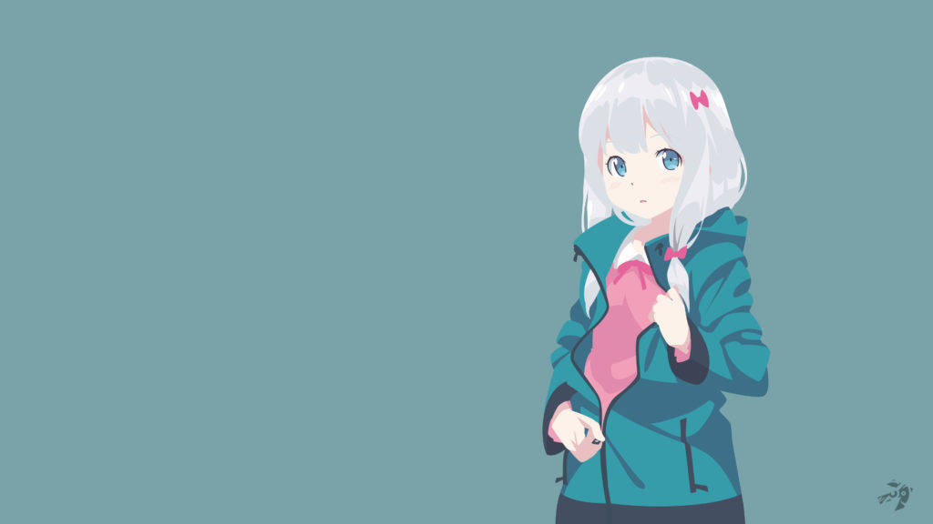 Sagiri Izumi Minimalist Anime Background