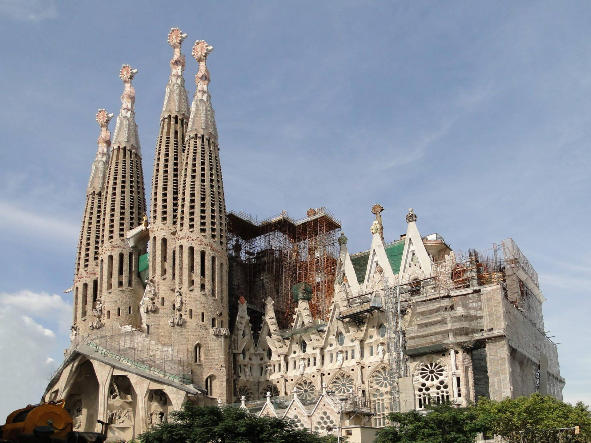 Sagrada Familia Construction Scaffolding