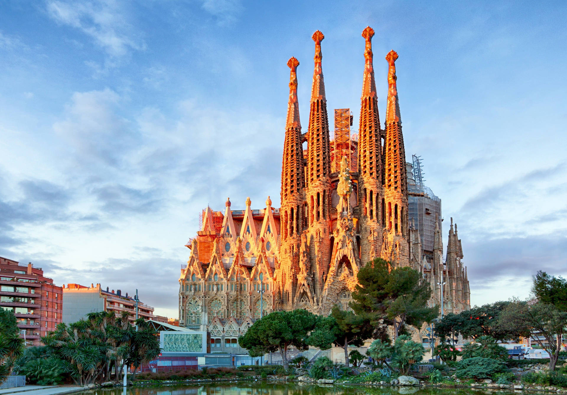 Sagrada Familia Morning Background