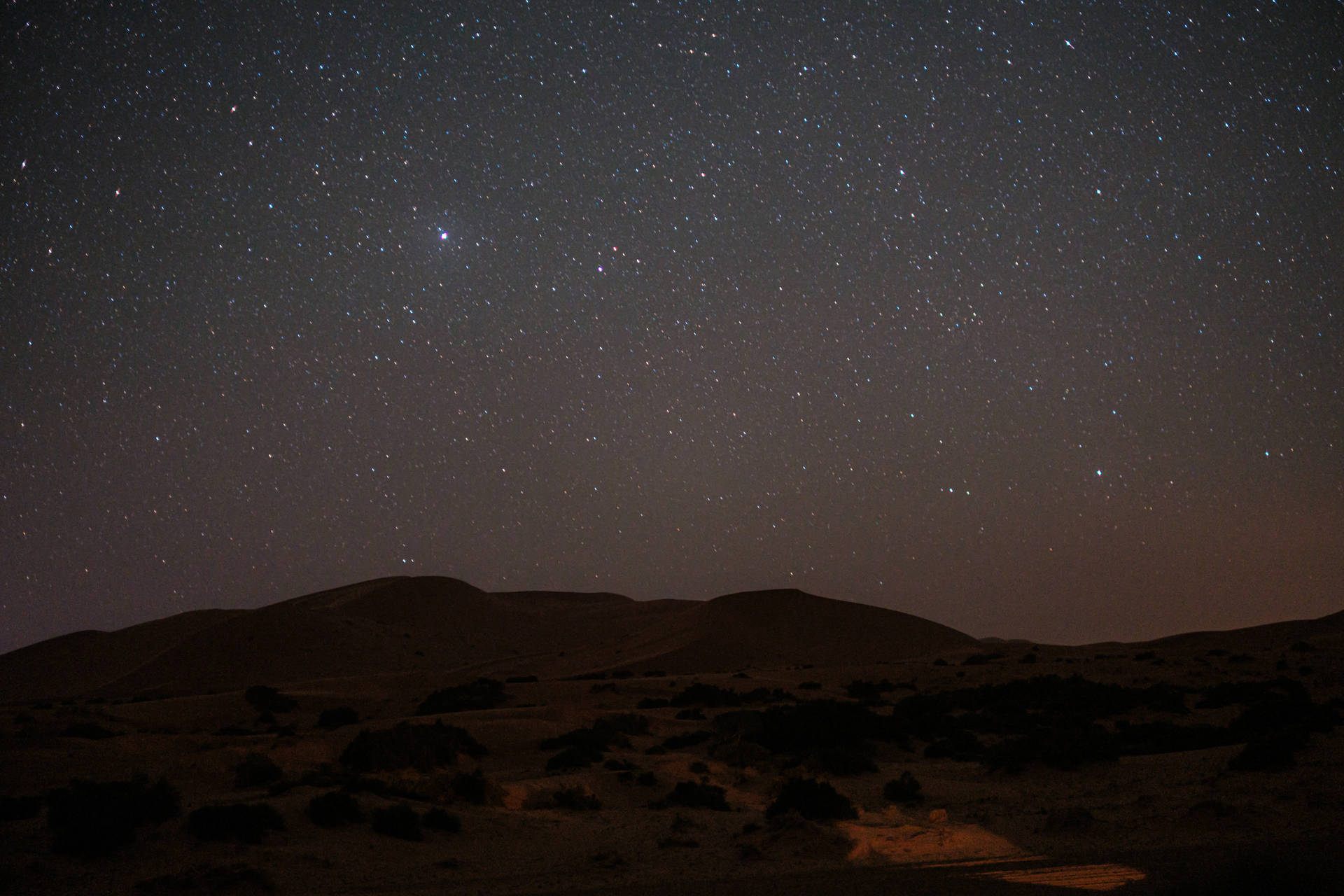 Sahara At Night Time Background