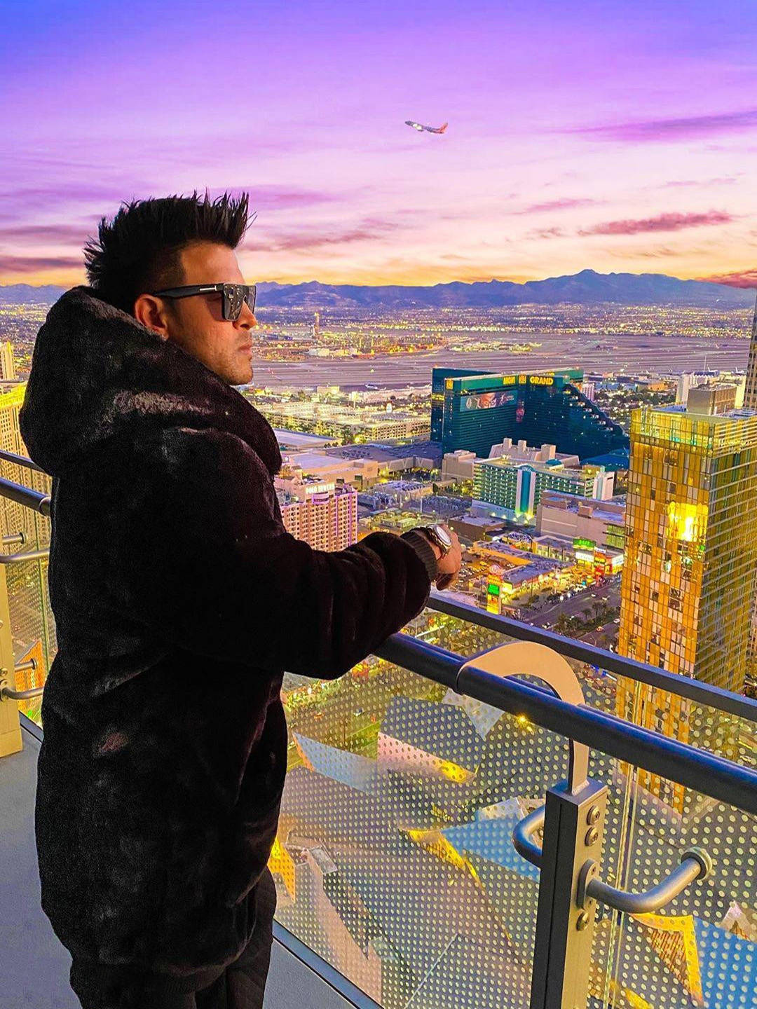 Sahil Khan At Las Vegas Cosmopolitan Background