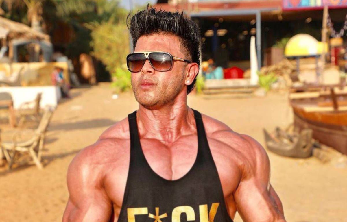 Sahil Khan Bodybuilder Muscular Body Background