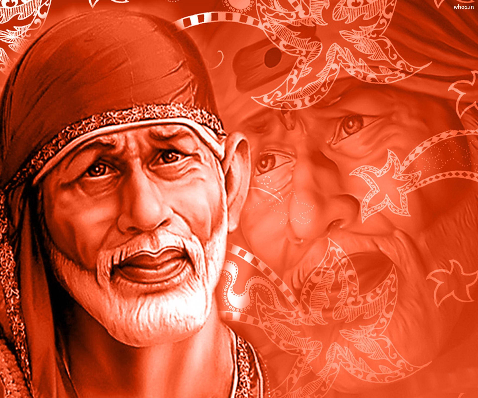 Sai Baba Sophisticated Art 4k Background