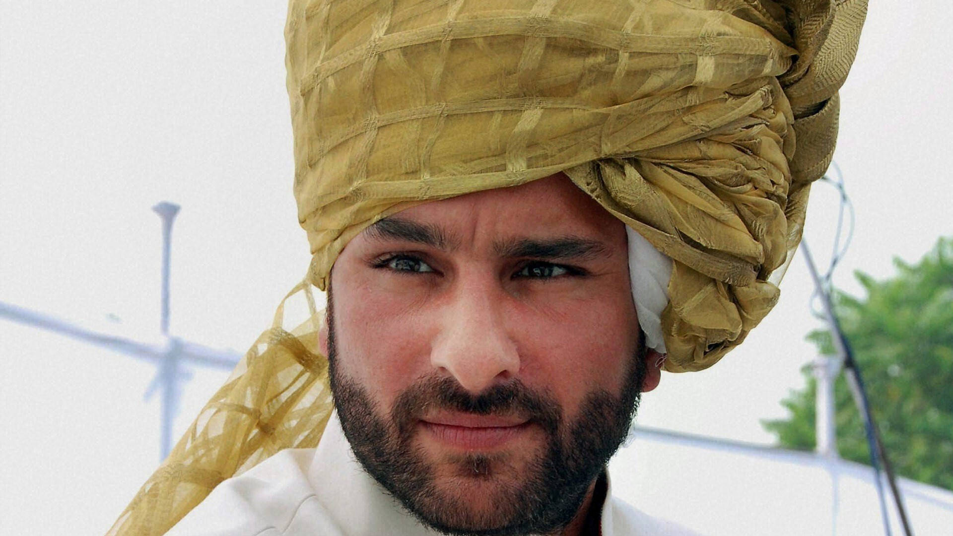 Saif Ali Khan In White Sherwani