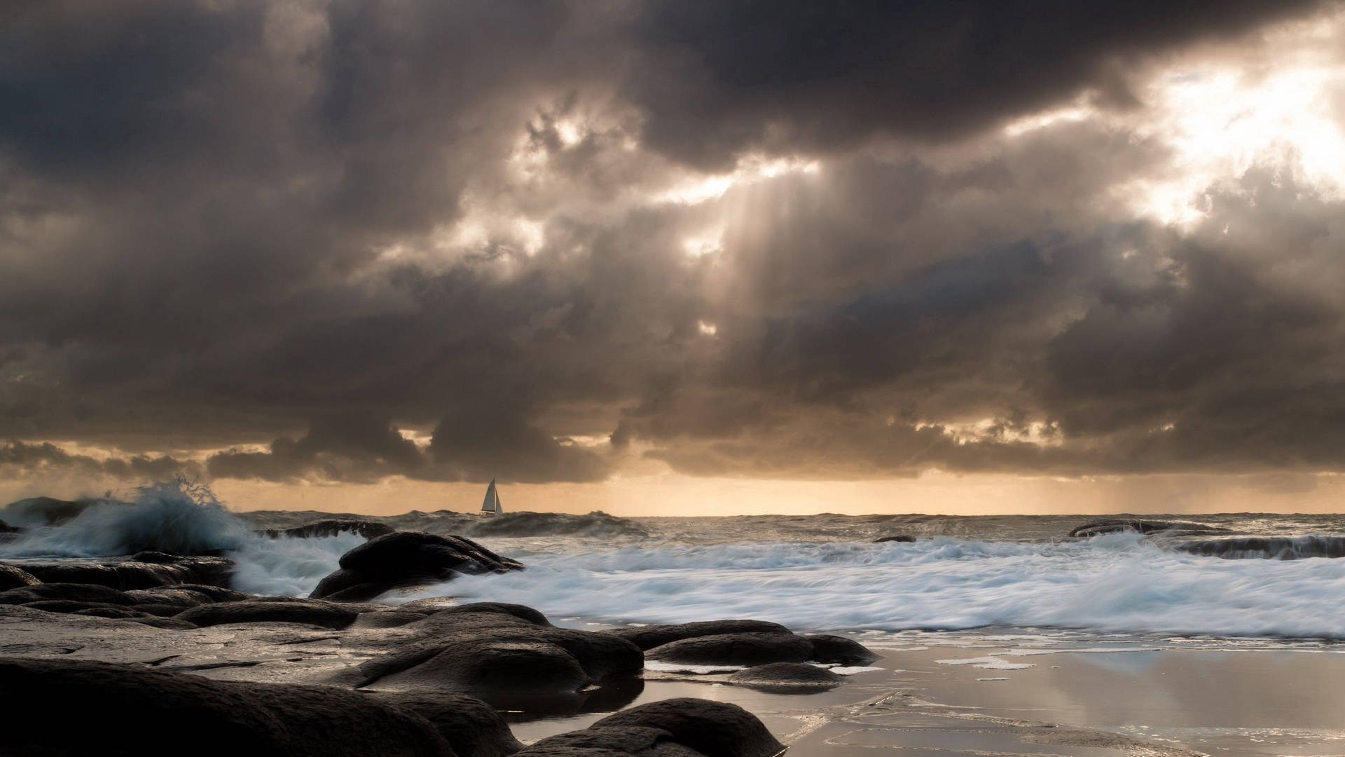 Sailing Against Strong Waves