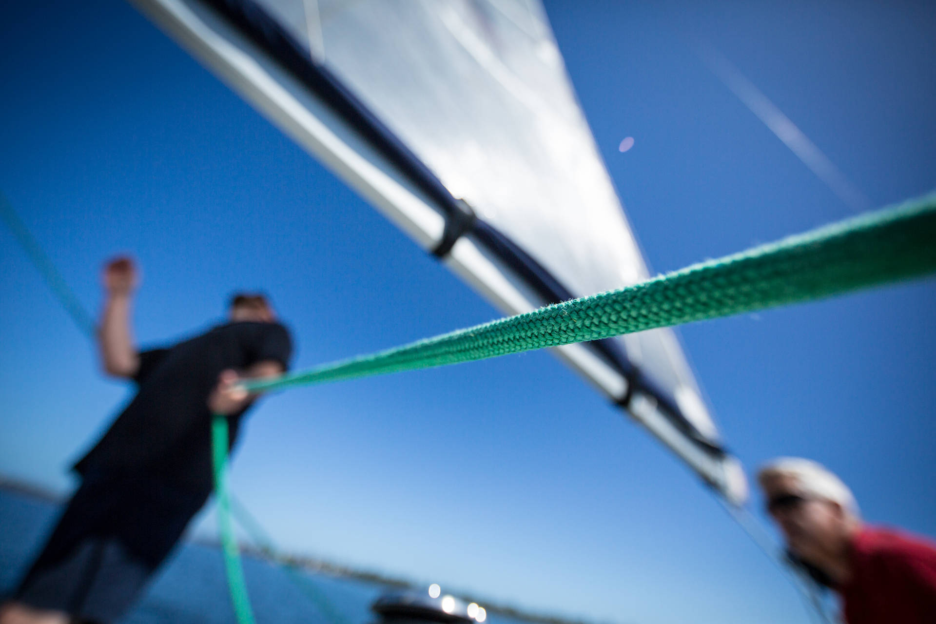 Sailing Green Rope Background