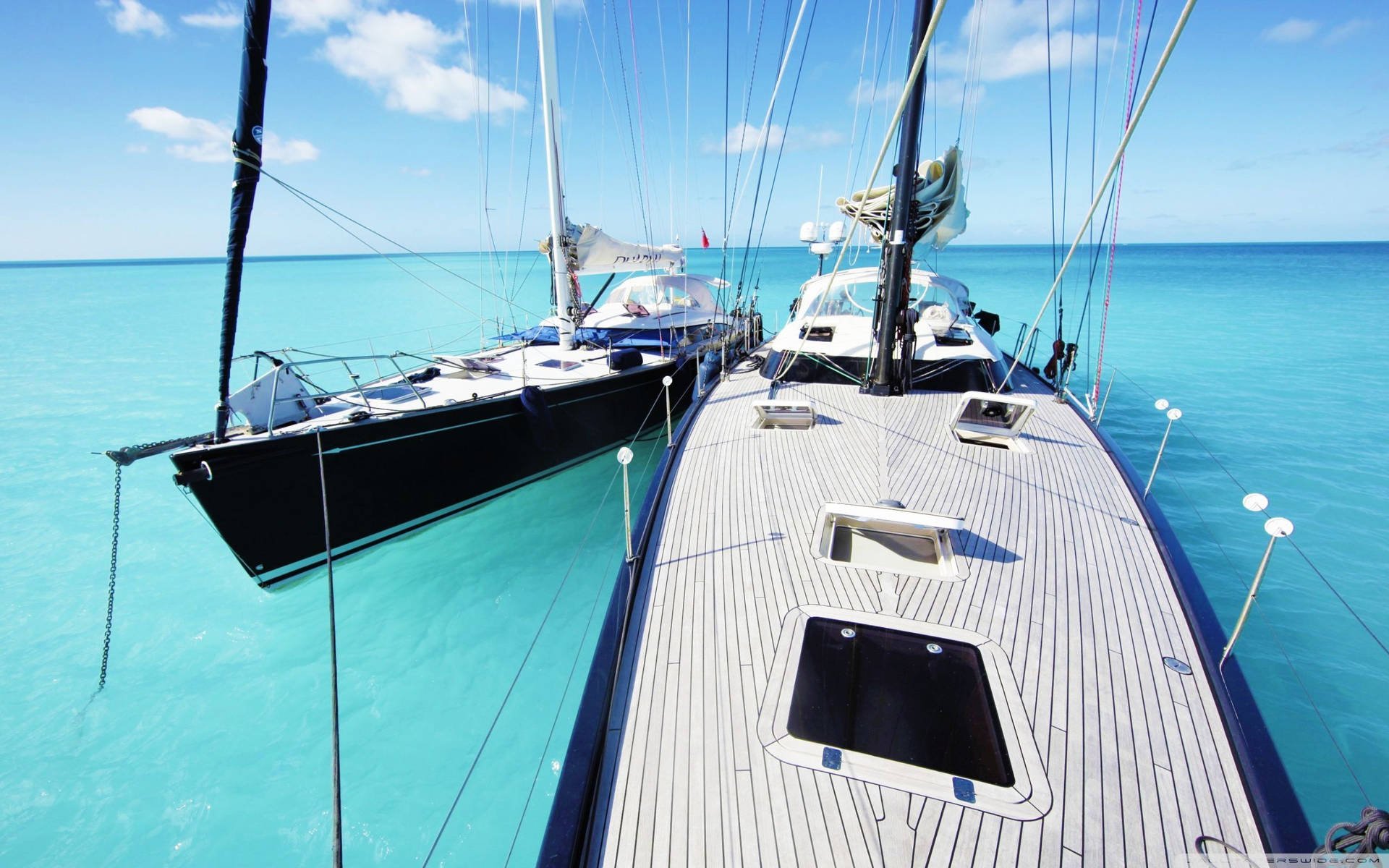 Sailing Luxury Yachts Background