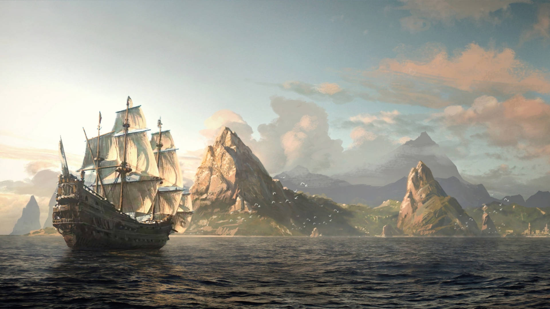 Sailing Ship Assassin's Creed Background