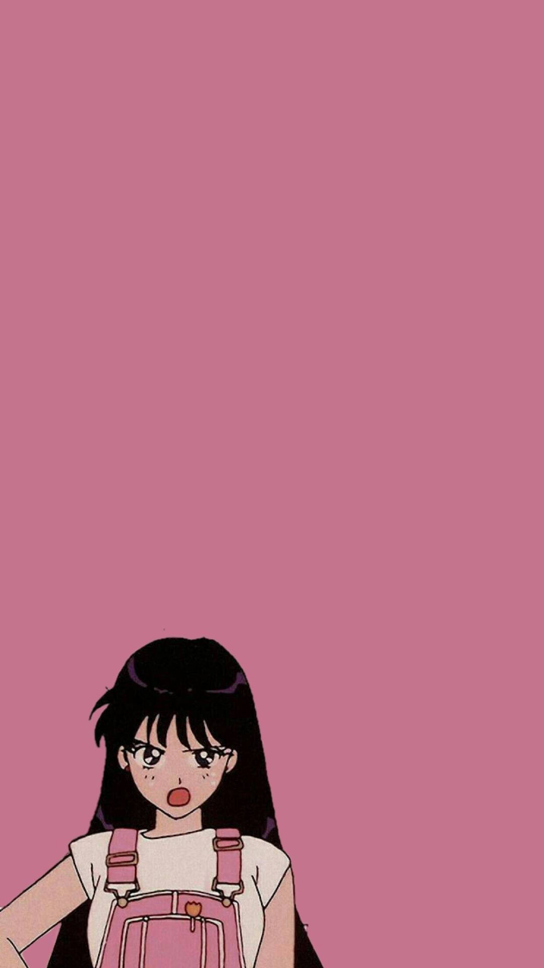 Sailor Mars Aesthetic Pink Anime Background Background