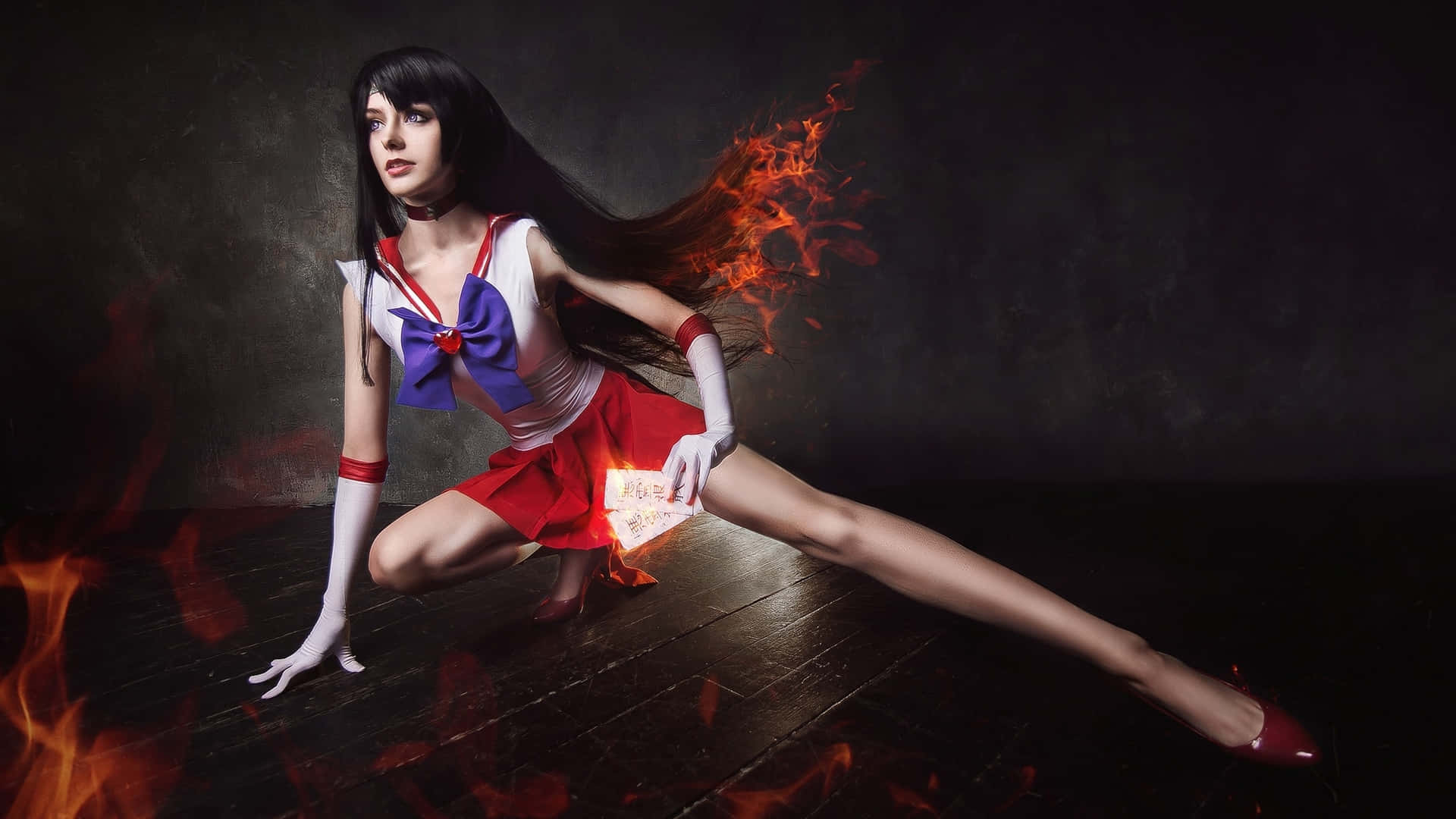 Sailor Mars Is Here To Save The Day! Background