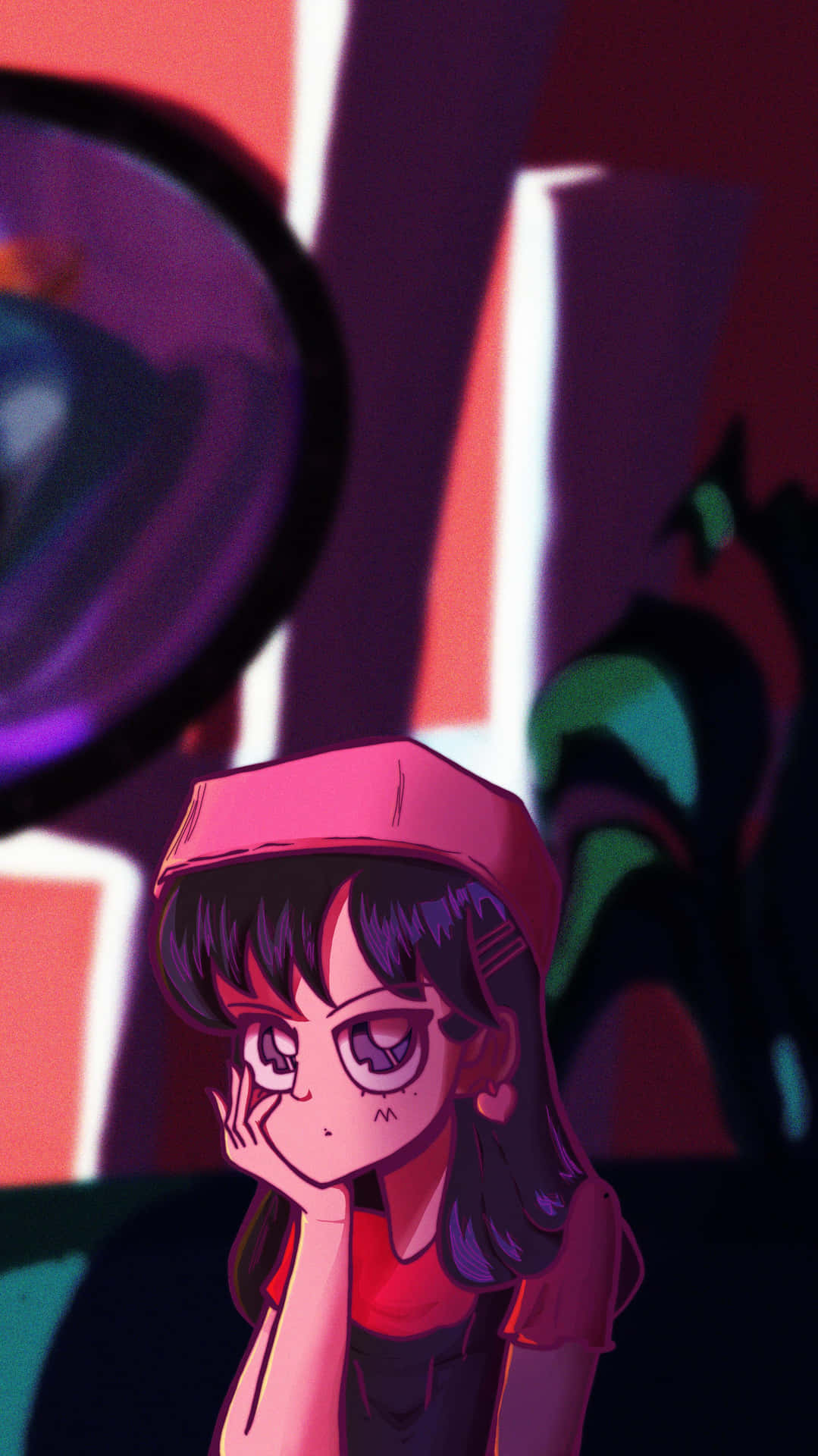 Sailor Mars Is Ready To Fight Against The Evil Forces. Background