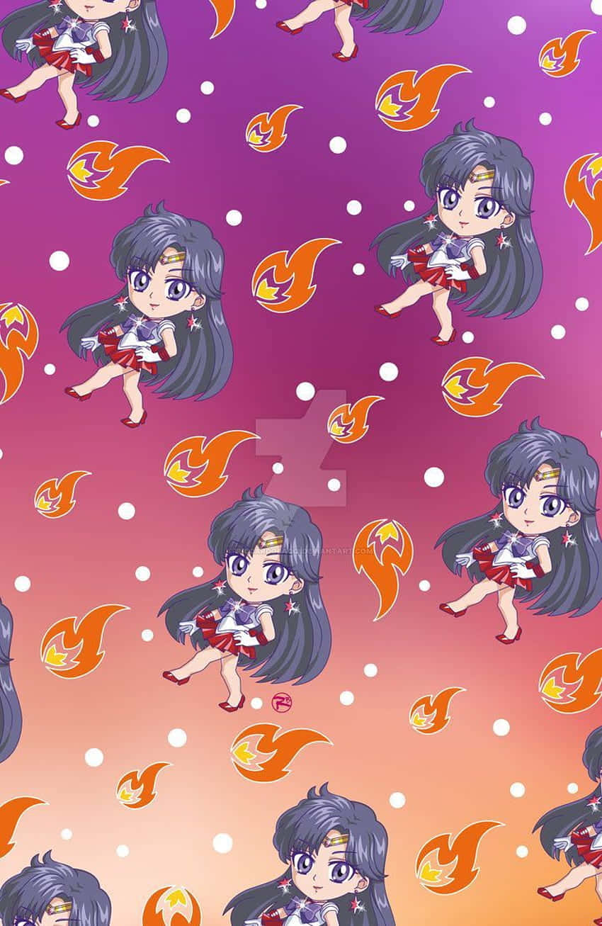 Sailor Mars Ready For Battle Background