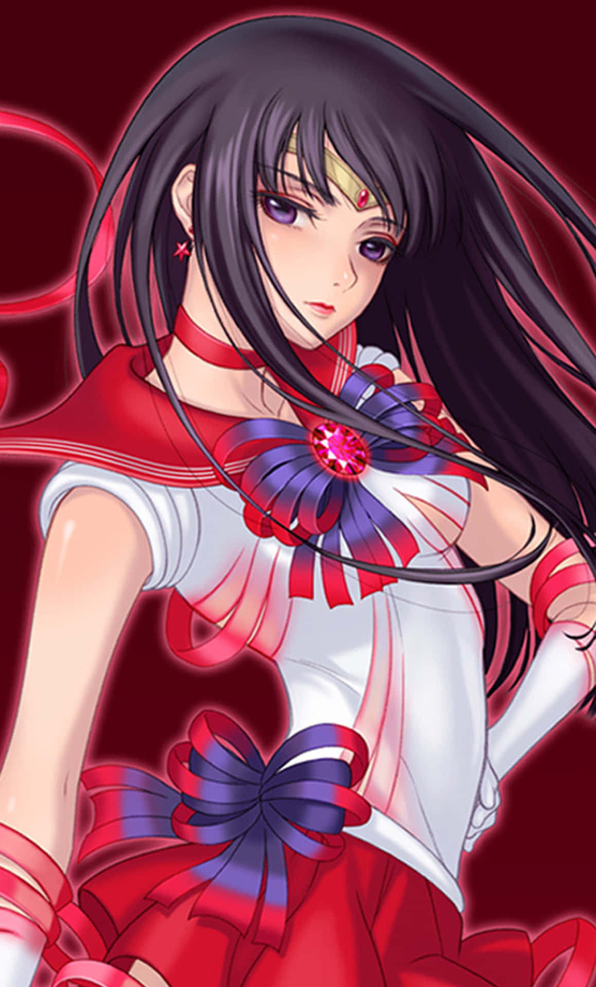 Sailor Mars Unleashes The Flames Of Justice Background
