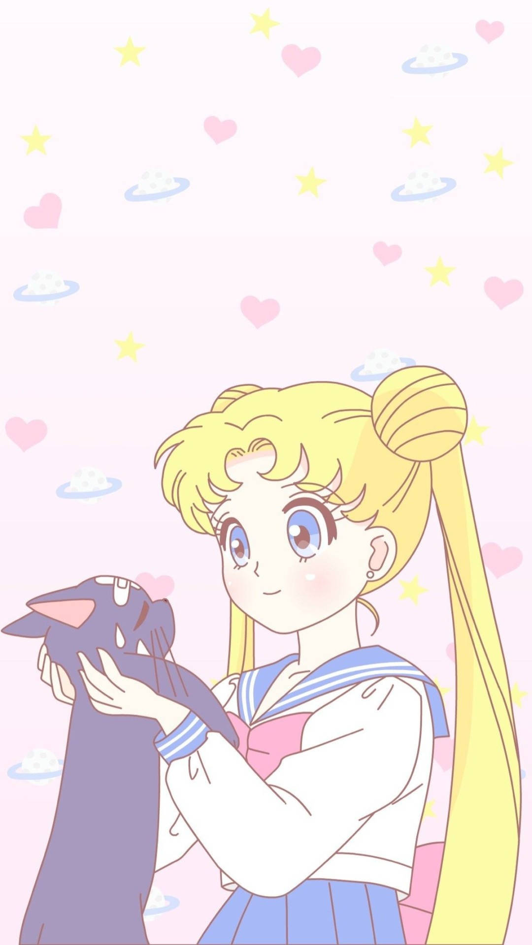 Sailor Moon Cat Aesthetic Pink Anime