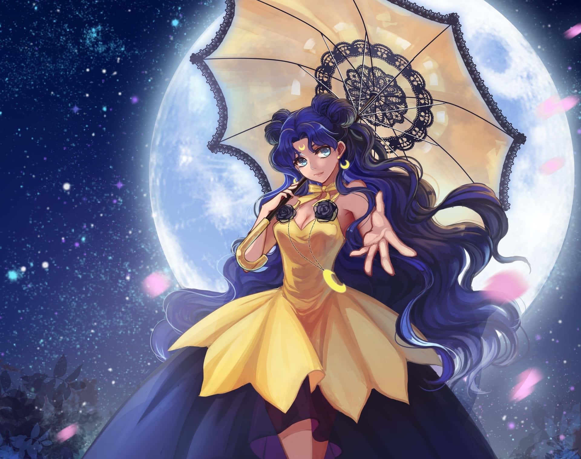 Sailor Moon Crystal Luna Background