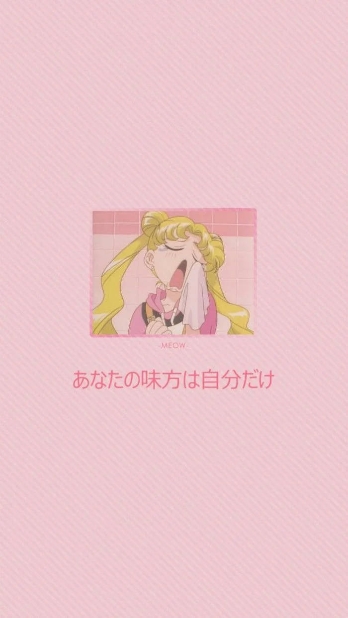 Sailor Moon Iphone Usagi Looking Cute Background