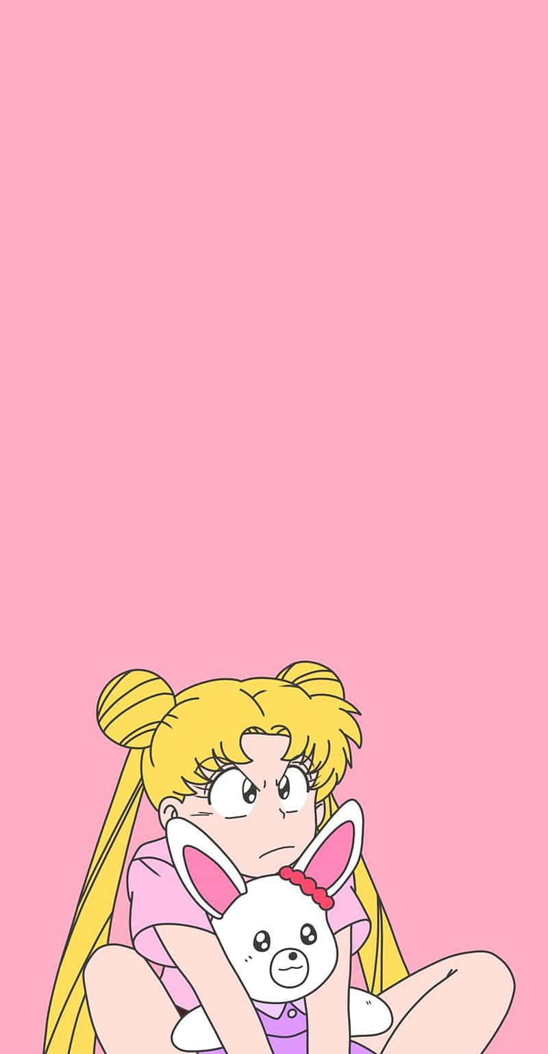 Sailor Moon Pink Background Background