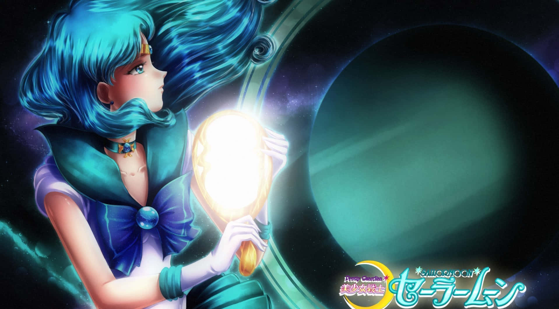 Sailor Neptune Brings Balance And Harmony Background