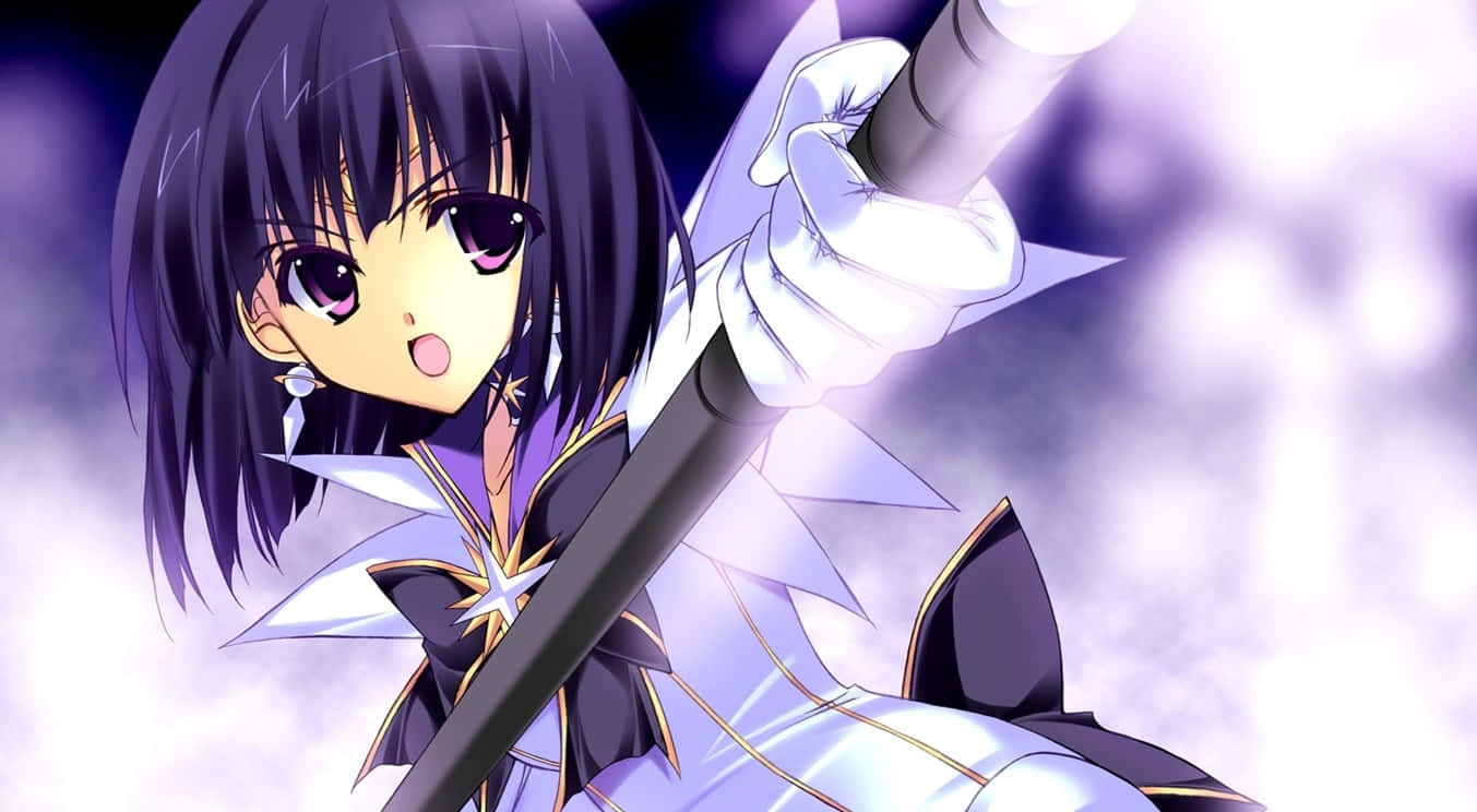 Sailor Saturn, A Powerful Senshi From The Dark And Awesome Sailor Moon Universe Background