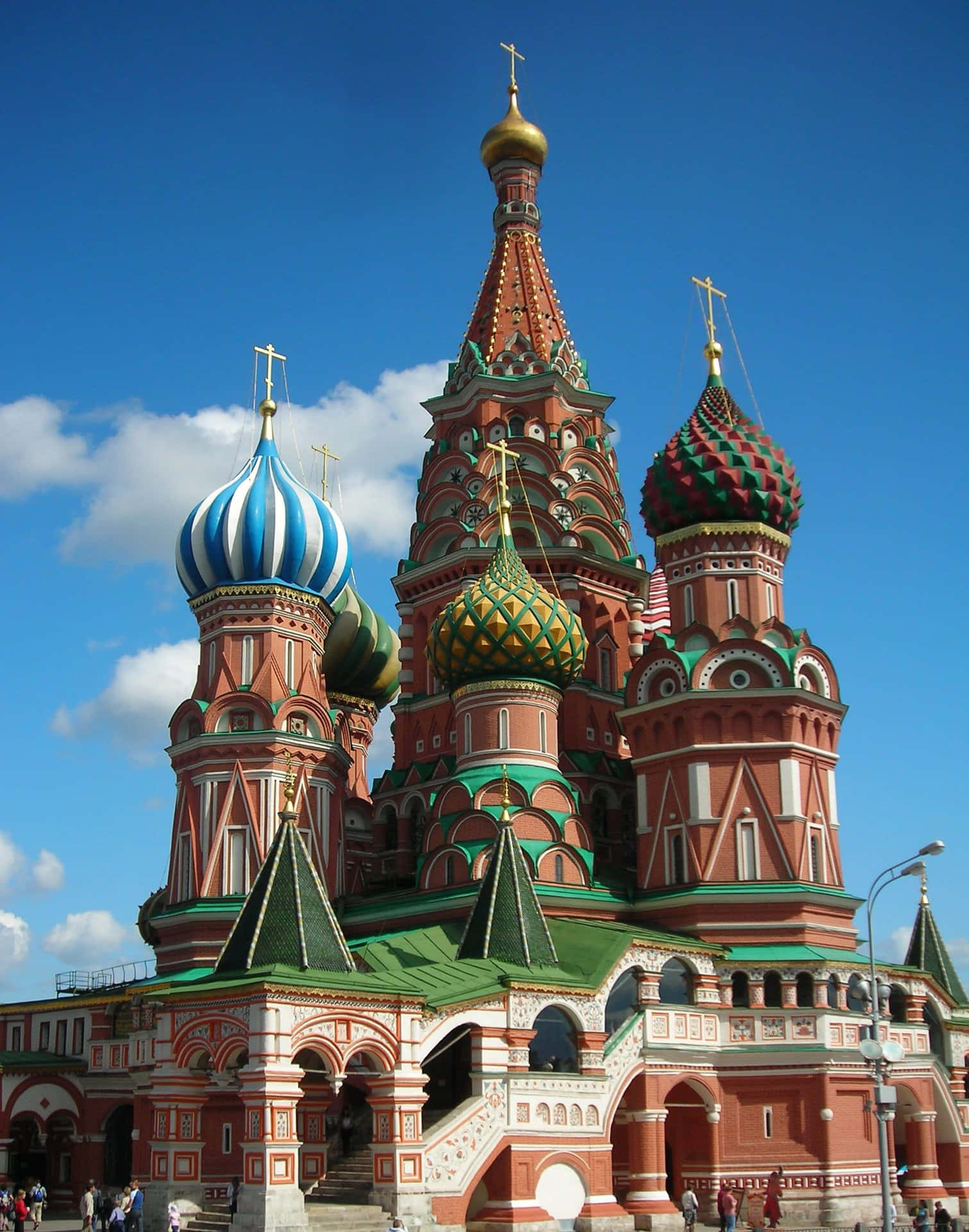 Saint Basil's Cathedral Bulbous Roof Gothic Architecture Background