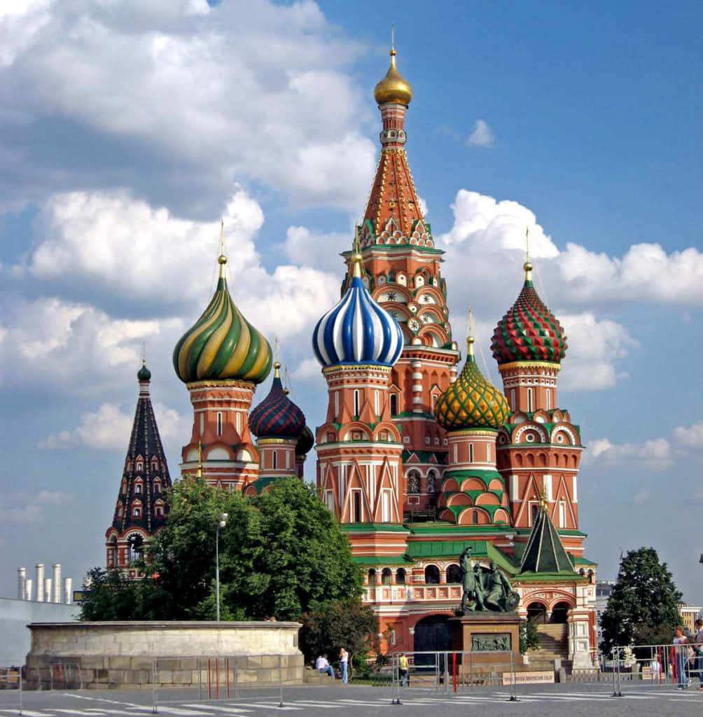 Saint Basil's Cathedral Bulbous Steeple Background