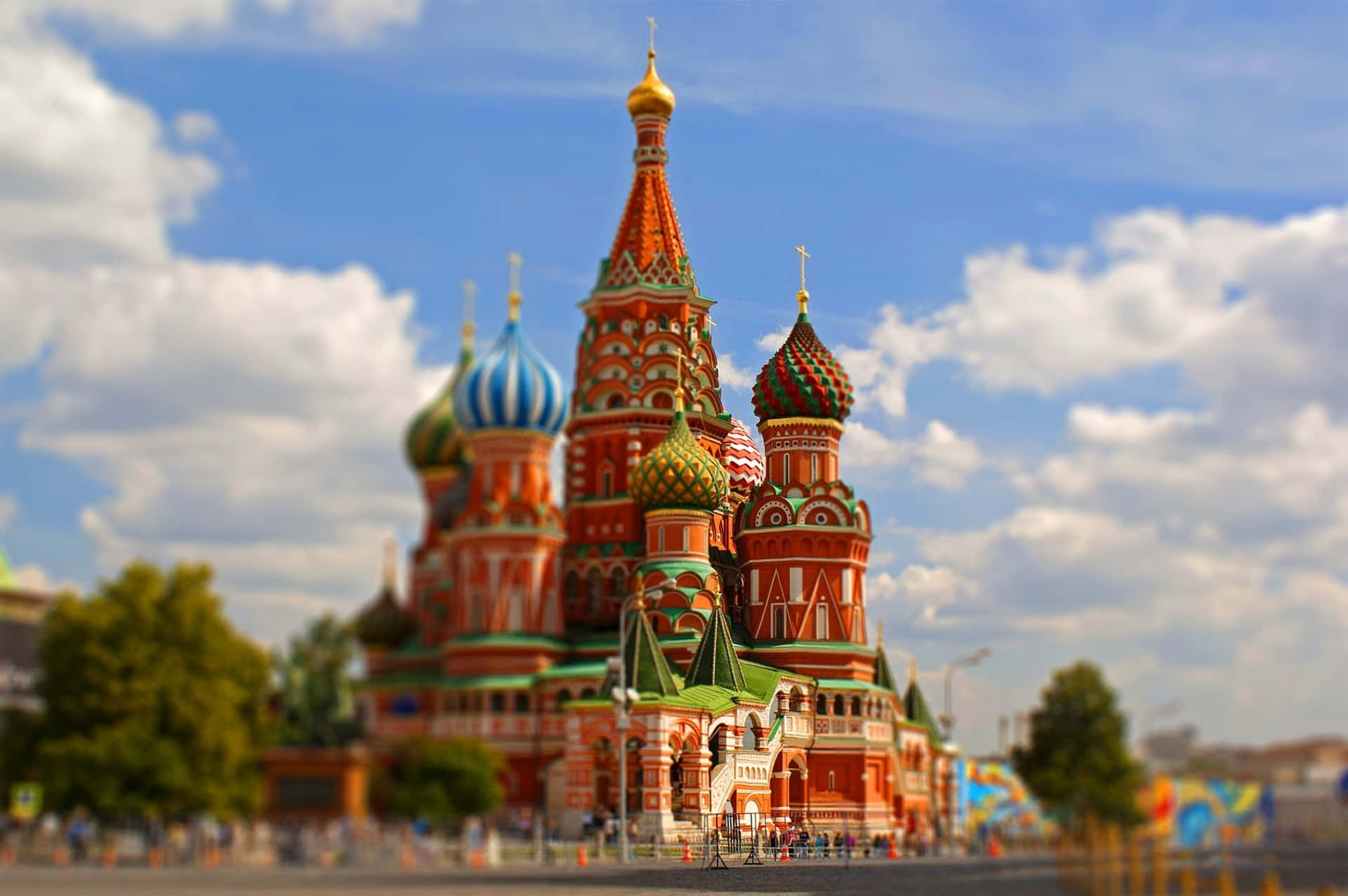 Saint Basils Cathedral Out Of Focus Background