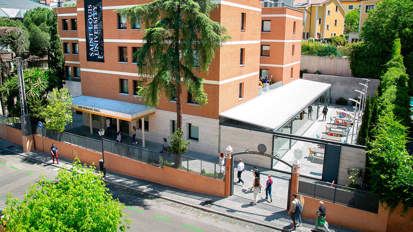 Saint Louis University Madrid Building Background