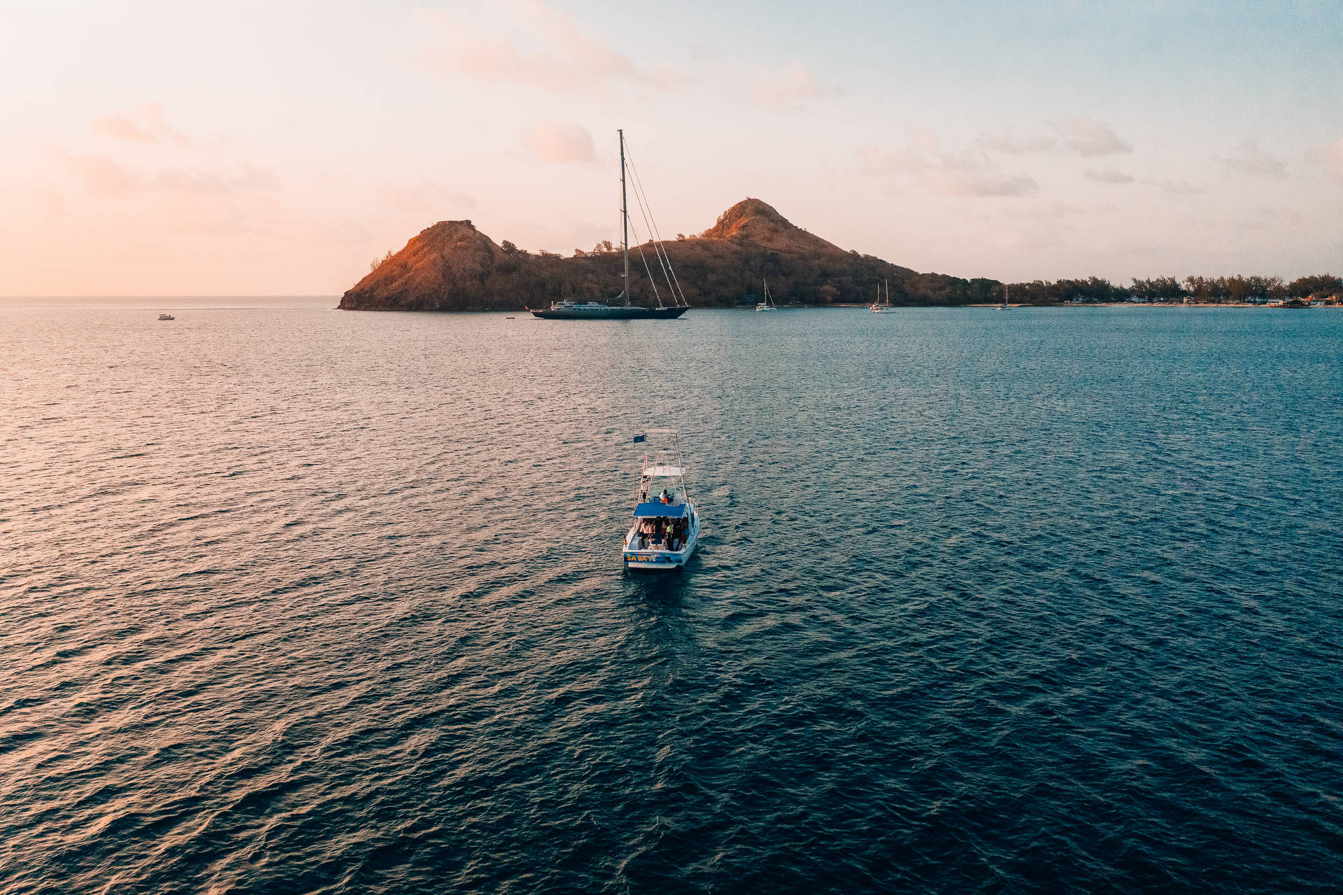 Saint Lucia Pigeon Island Coast Background