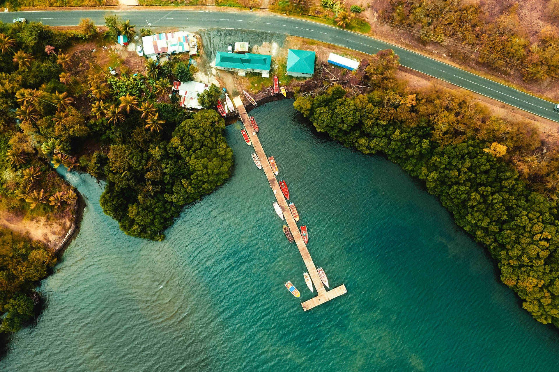 Saint Lucia Rodney Bay Dock Background