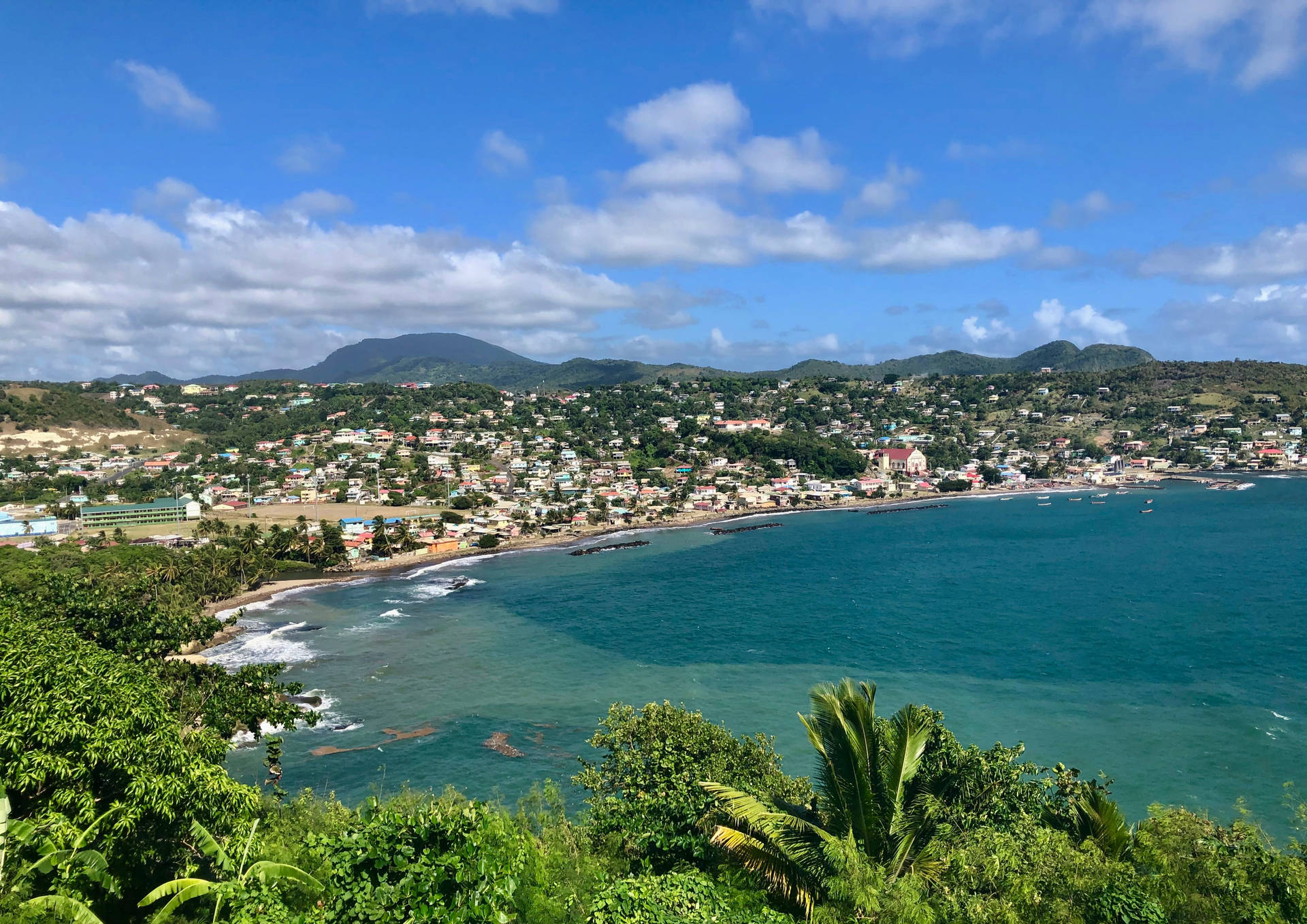 Saint Lucia Rodney Bay Background