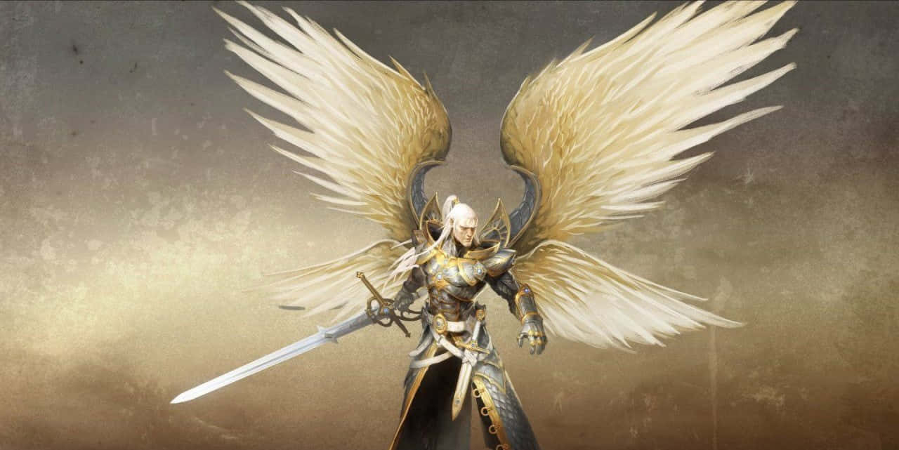 Saint Michael Conquering Evil Background