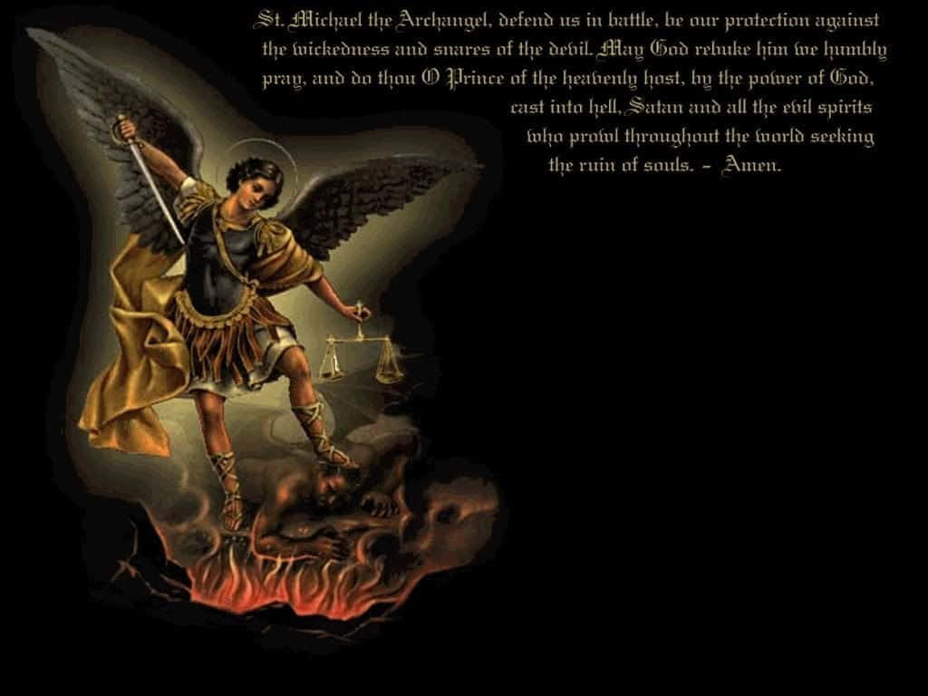Saint Michael - The Heavenly Protector Background