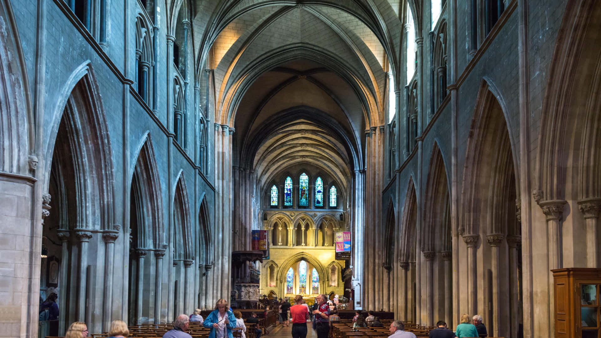 Saint Patrick's Cathedral Main Hall Background