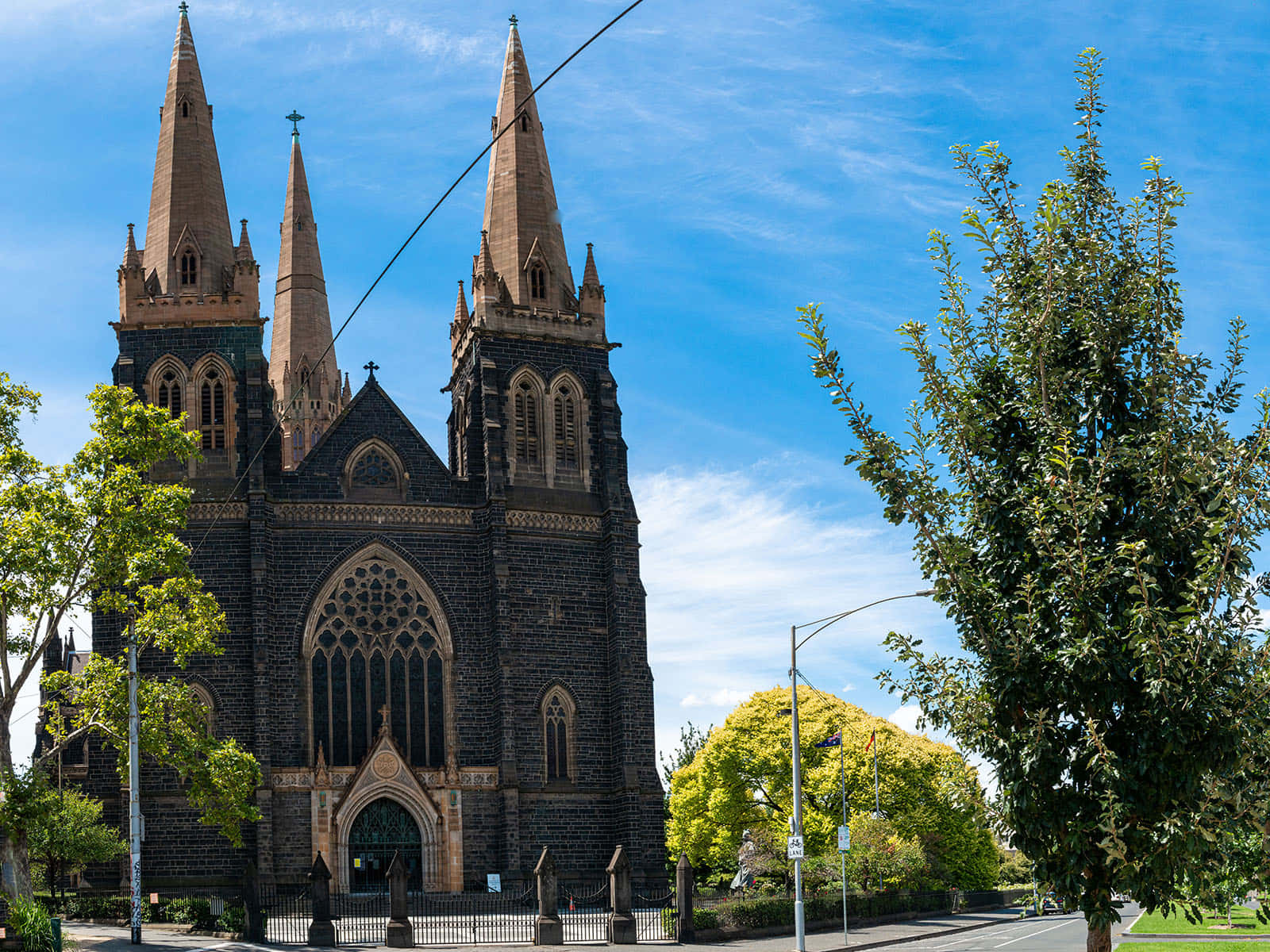 Saint Patrick's Cathedral Melbourne Australia Background