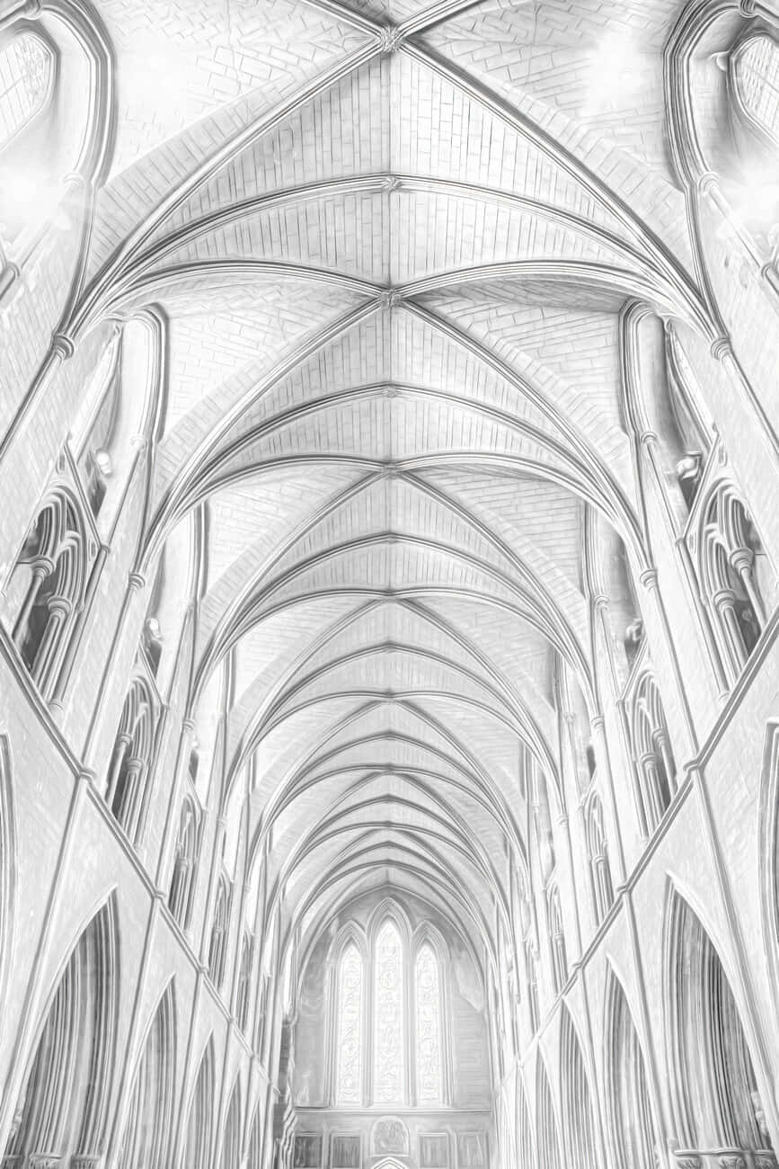 Saint Patrick's Cathedral Sketch Background