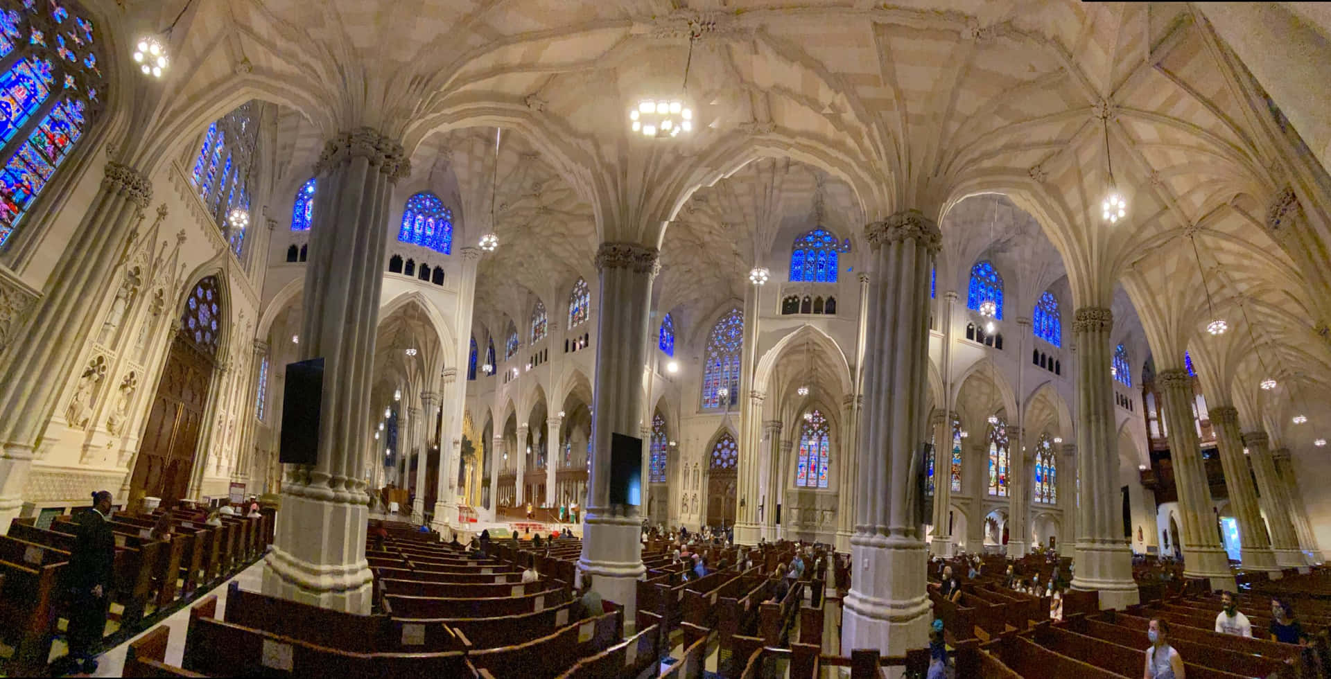 Saint Patrick's Cathedral Wide Angle Background