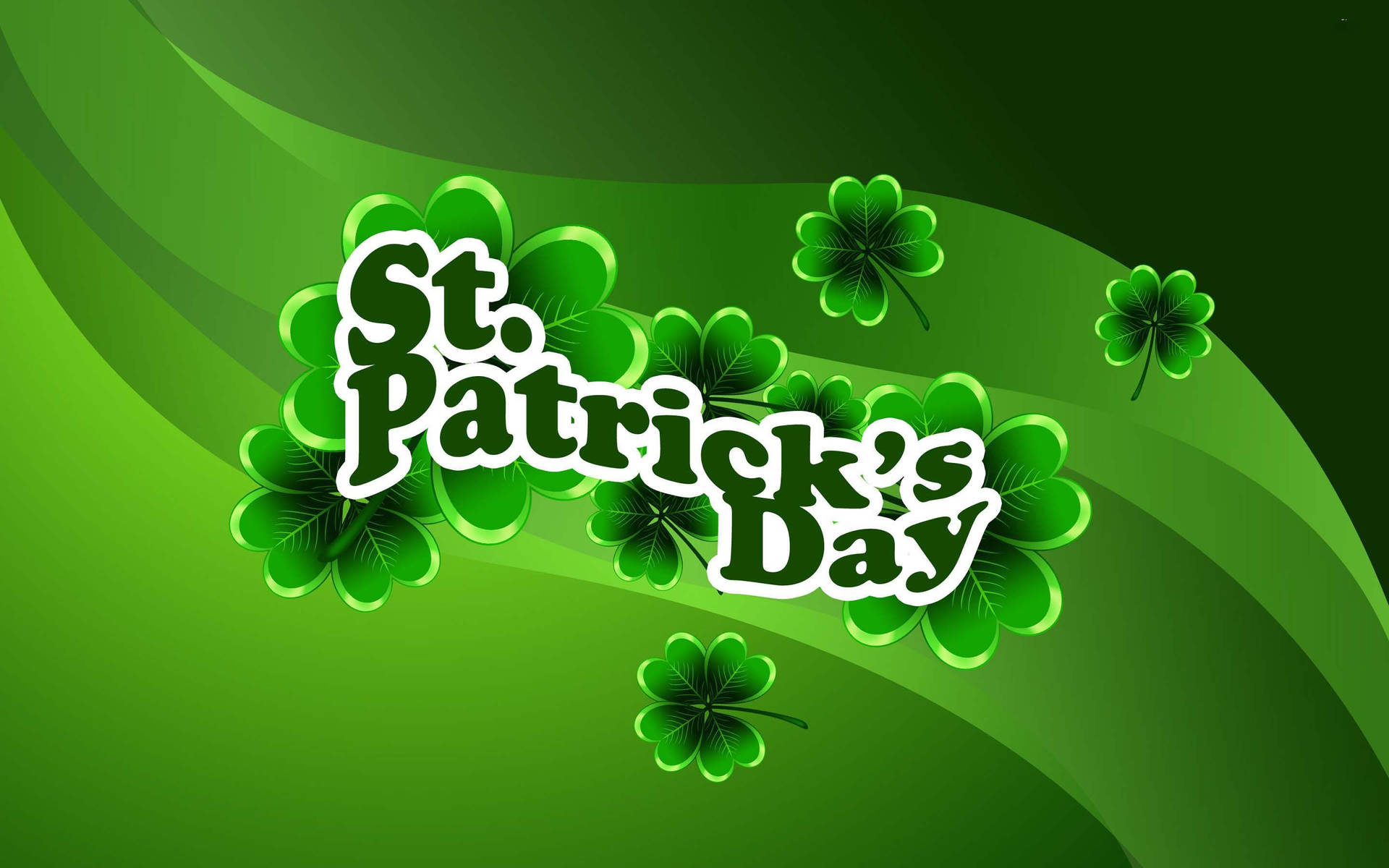 Saint Patrick’s Day Green Poster Background