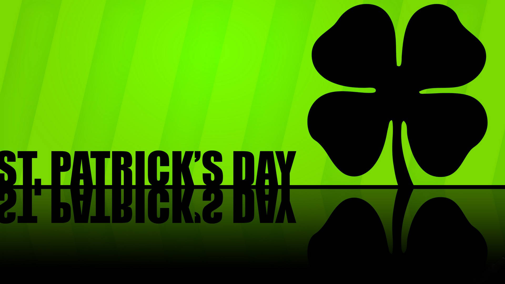 Saint Patrick’s Day On Black And Green Background