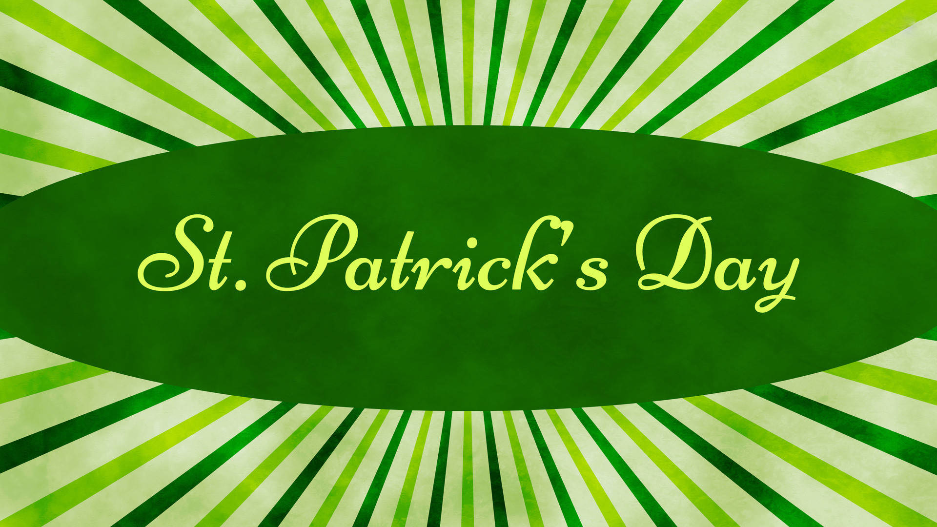 Saint Patrick’s Day On Pinstripe Design Background