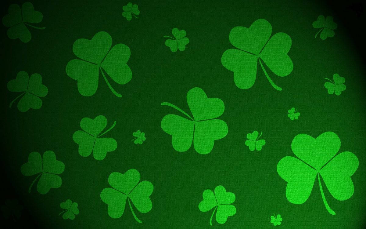 Saint Patrick’s Day With Fabric Texture Design Background